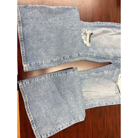 American Eagle Next Level Stretch V-Waist Super Hi-Rise Flare Size 12 Long - Picture 4 of 12